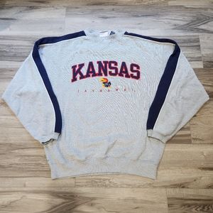 VTG Kansas University Jayhawks Crweneck Sweater L